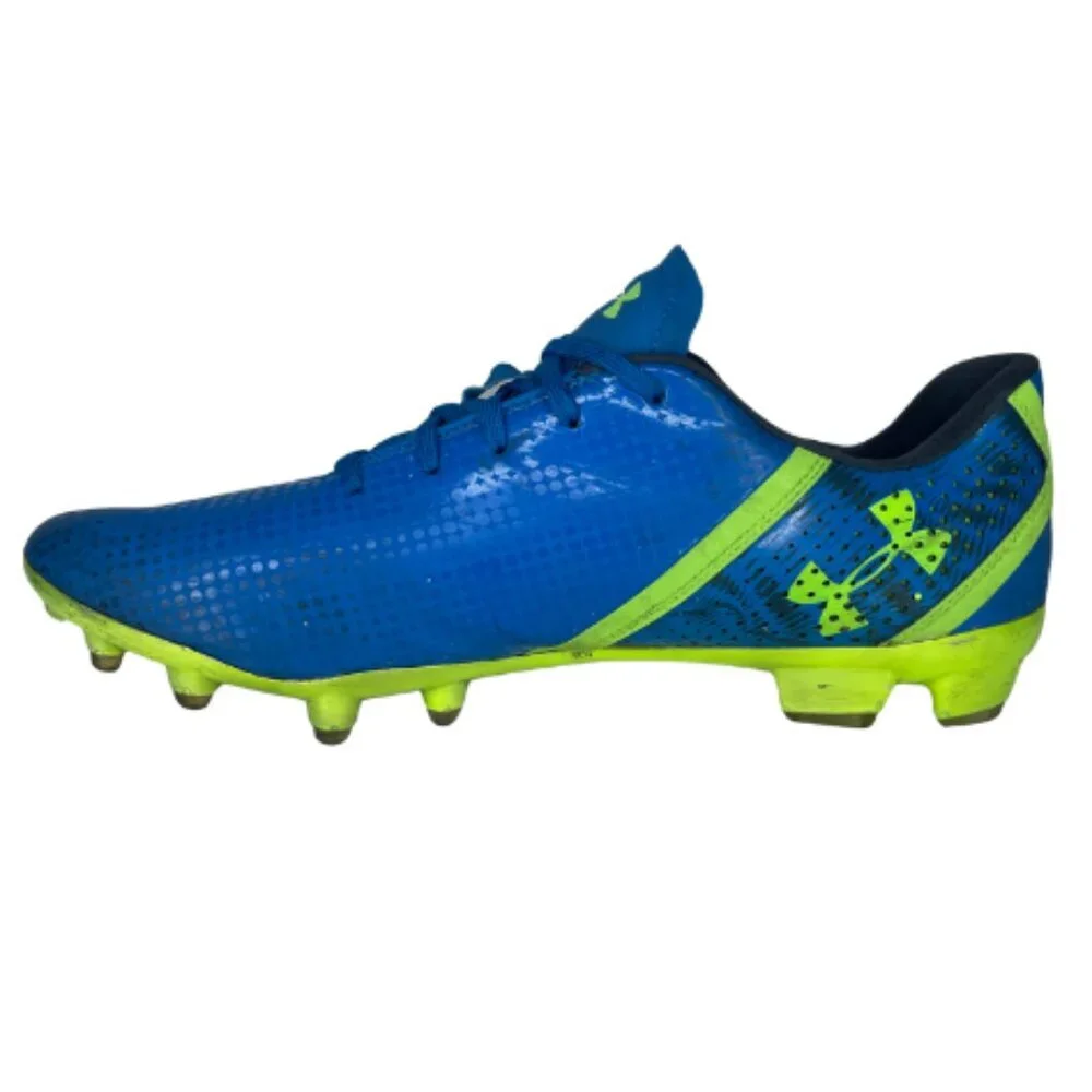 Under Armour Speedform Flash FG Electric Blue Neon Soccer Cleats Size 13